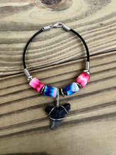 Load image into Gallery viewer, Shark Tooth Bracelet With Colorful Femo Beads