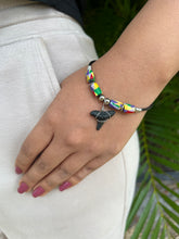 Load image into Gallery viewer, Shark Tooth Bracelet With Abstract Femo Beads