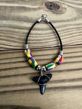 Load image into Gallery viewer, Shark Tooth Bracelet With Abstract Femo Beads