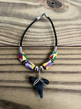 Load image into Gallery viewer, Shark Tooth Bracelet With Abstract Femo Beads