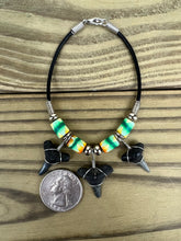 Load image into Gallery viewer, Shark Tooth Bracelet With 3 Shark Teeth and Abstract Beads