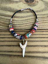 Load image into Gallery viewer, White Shark Tooth Bracelet With Peruvian Style Beads