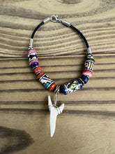 Load image into Gallery viewer, White Shark Tooth Bracelet With Peruvian Style Beads