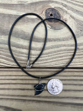 Load image into Gallery viewer, Fossilized Hemipristis Shark Tooth Necklace Left Tip