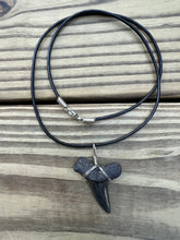 Load image into Gallery viewer, 1 11/16 Inch Authentic Fossil Mako Shark Necklace
