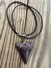 Load image into Gallery viewer, Fossilized 2 1/8 Inches Great White Shark Tooth Necklace