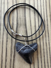 Load image into Gallery viewer, Fossilized 2 1/8 Inch Megalodon Shark Tooth Necklace