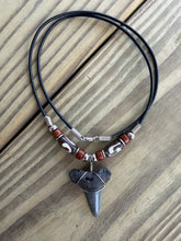 Load image into Gallery viewer, Mako Shark Tooth Necklace - 1 5/16" Fossil Mako Shark Tooth Pendant