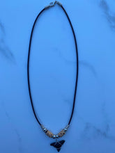 Load image into Gallery viewer, Shark Tooth Necklace Giraffe Print Femo Beads