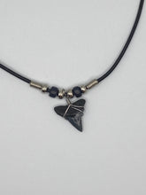 Load image into Gallery viewer, Shark Tooth Necklace With Black Beads