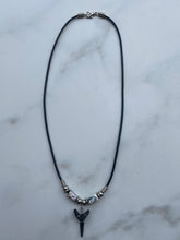 Load image into Gallery viewer, Sandshark Tooth Necklace Panda Femo Beads