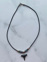 Load image into Gallery viewer, Shark Tooth Necklace Butterfly Femo Beads