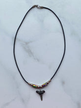 Load image into Gallery viewer, Shark Tooth Necklace Abstract Colors Femo Beads