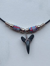 Load image into Gallery viewer, Shark Tooth Necklace Flower Femo Beads