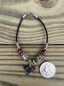 Shark Tooth Bracelet With Peruvian Style Beads