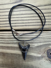 Load image into Gallery viewer, 1 11/16 Inch Fossil Mako Shark Necklace
