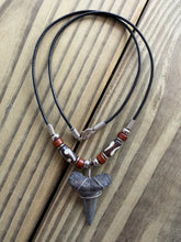 Load image into Gallery viewer, Mako Shark Tooth Necklace - 1 3/8" Genuine Fossil Shark Tooth Pendant
