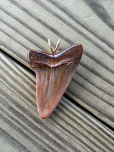 Load image into Gallery viewer, 2 Inch Fossilized Mako Shark Tooth Pendant | Handmade in USA
