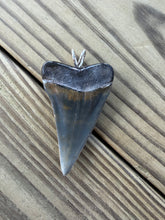 Load image into Gallery viewer, 2 1/4 Inch Fossilized Mako Shark Tooth Pendant | Handmade in USA
