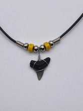 Load image into Gallery viewer, Shark Tooth Necklace With Yellow Beads
