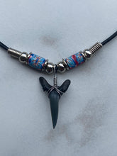 Load image into Gallery viewer, Sandshark Tooth Necklace Flower Femo Beads

