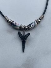 Load image into Gallery viewer, Sandshark Tooth Necklace Panda Femo Beads

