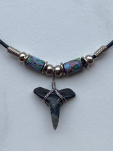 Load image into Gallery viewer, Shark Tooth Necklace Butterfly Femo Beads
