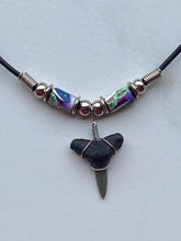 Load image into Gallery viewer, Shark Tooth Necklace Moon Femo Beads
