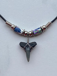 Shark Tooth Necklace Moon Femo Beads