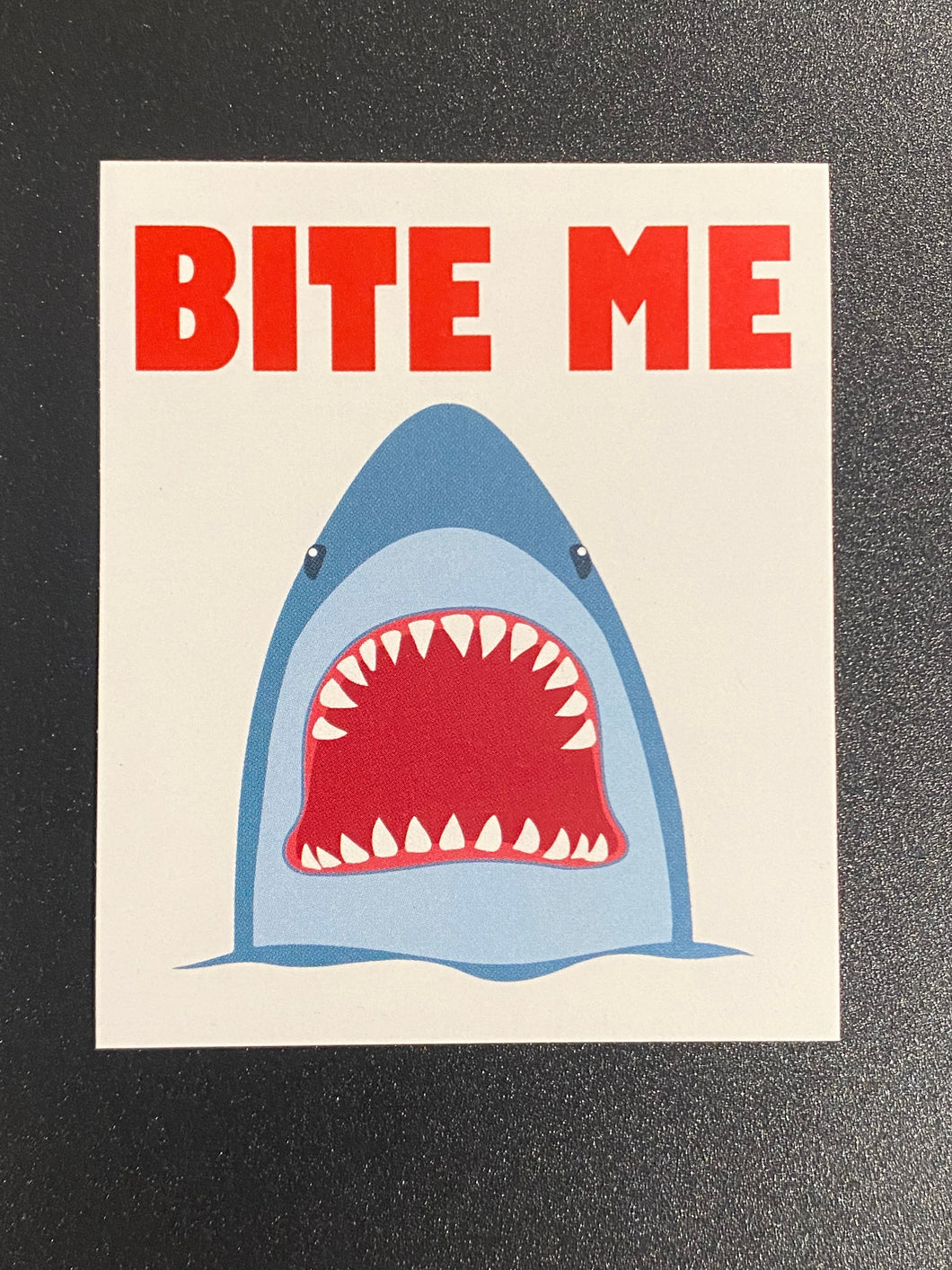 Bite Me Shark Sticker
