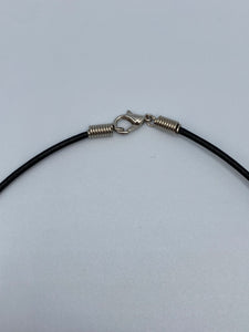 White Shark Tooth Necklace With Pink Beads