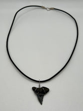 Load image into Gallery viewer, Plain Fossilized Hemipristis Shark Tooth Necklace - 1 1/8 Inch Tooth
