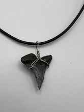 Load image into Gallery viewer, Plain Fossilized Hemipristis Shark Tooth Necklace - 1 1/8 Inch Tooth
