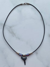 Load image into Gallery viewer, Shark Tooth Necklace Flower Femo Beads

