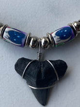 Load image into Gallery viewer, Shark Tooth Necklace Moon Femo Beads
