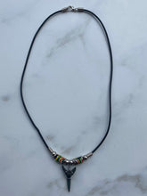 Load image into Gallery viewer, Sandshark Tooth Necklace Rastafarian Femo Beads
